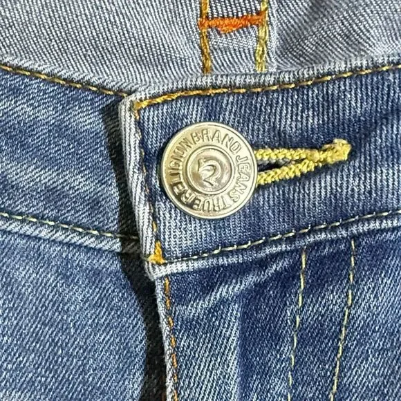 Vintage True Religion Women's Blue Skinny Jeans 00s Y2k - Picture 4 of 7